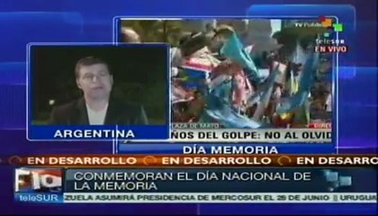 Argentina recuerda 37 años del Golpe militar