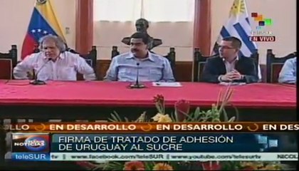 Uruguay firmó carta de solicitud de adhesión al Sucre