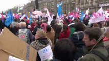 Paris. La manif pour tous De La défense à La Grande Armée