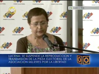 CNE realizará averiguación administrativa a asociación civil Mujeres por la Libertad por hacer propaganda electoral