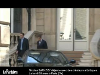 Nicolas Sarkozy renoue les liens avec les artistes