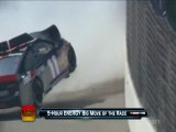 NASCAR Sprint cup Fontana 2013 Huge crash Hamlin   Fight Stewart vs Logano