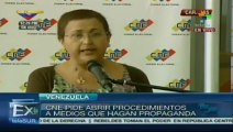 CNE Venezuela exige a medios no hacer propaganda electoral