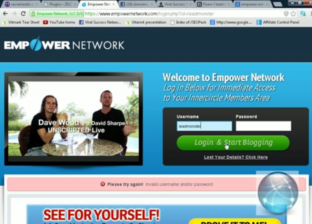 Empower Network Proof For VSN FREE Membership