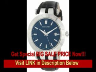 [REVIEW] Versace Men's 23Q99D008 S009 V-Race 3 Hands Black Dial Leather 3-Interchangeable Rings Watch