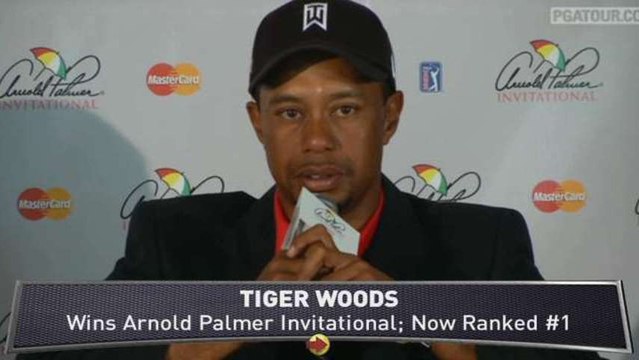 Tiger Woods on Being World's #1 Golfer