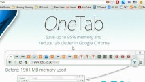 How to Save Memory Using Google Chrome Extension OneTab