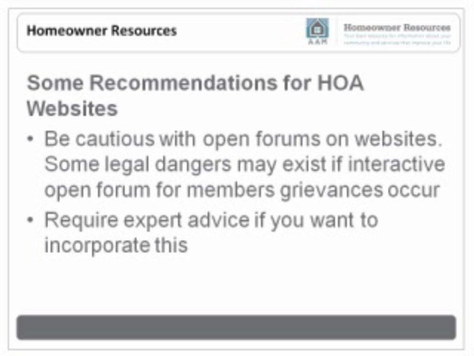 Homeowner Resources - The Importance of an Association Website