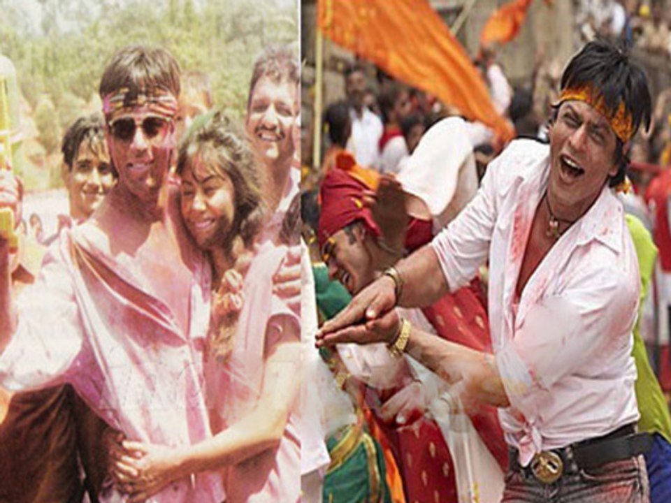 Exclusive Shahrukh Gauri Khans Holi Celebration