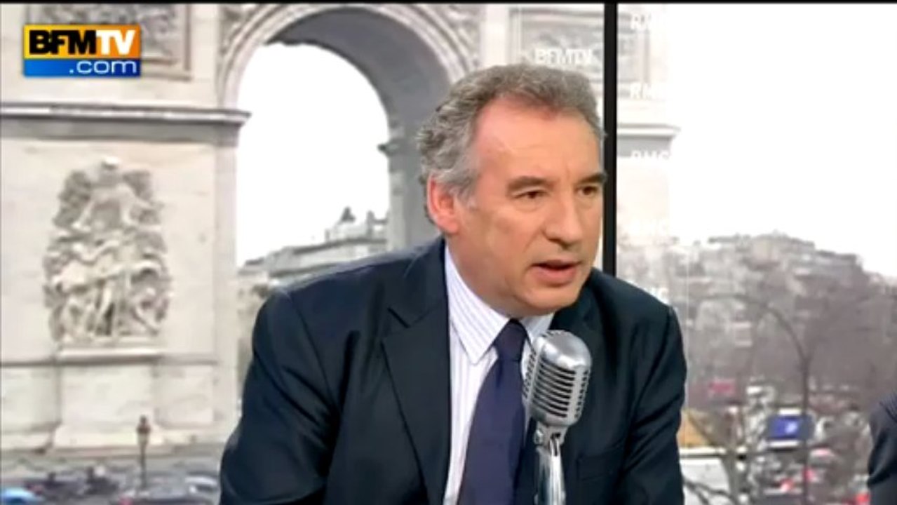 Bayrou: "Hollande ne doit pas retirer le projet de loi sur le mariage pour tous" - 26/03