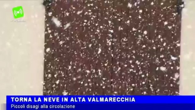 Video: torna la neve in Alta Valmarecchia,