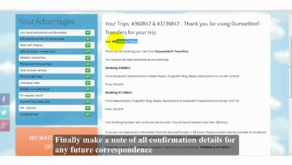Duesseldorf Transfers; Cheaper Shuttle Rides to/from Duesseldorf