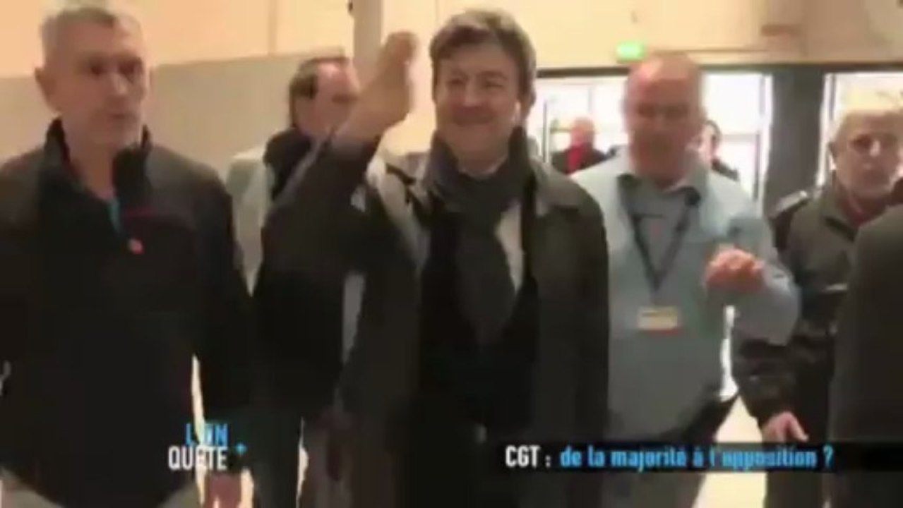 J-L Mélenchon au congrès de la CGT