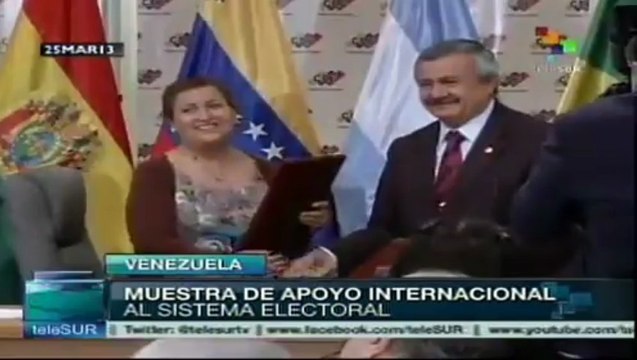 CNE y Unasur firman acuerdo de acompañamiento electoral