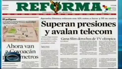 México aprueba reforma a Ley de Telecomunicaciones
