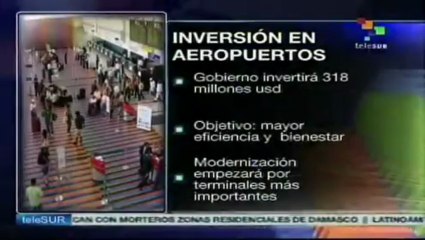 Venezuela invertirá 300 MDD en modernizar sus aeropuertos