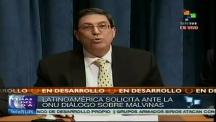 Cuba aboga por solución pacífica y definitiva en Malvinas