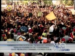 Capriles: "La derrota del 14 de abril va a ser para el toripollo y su jefe Raúl Castro"