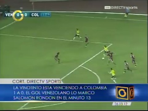 Salomón Rondón anota el primero de la Vinotinto ante Colombia