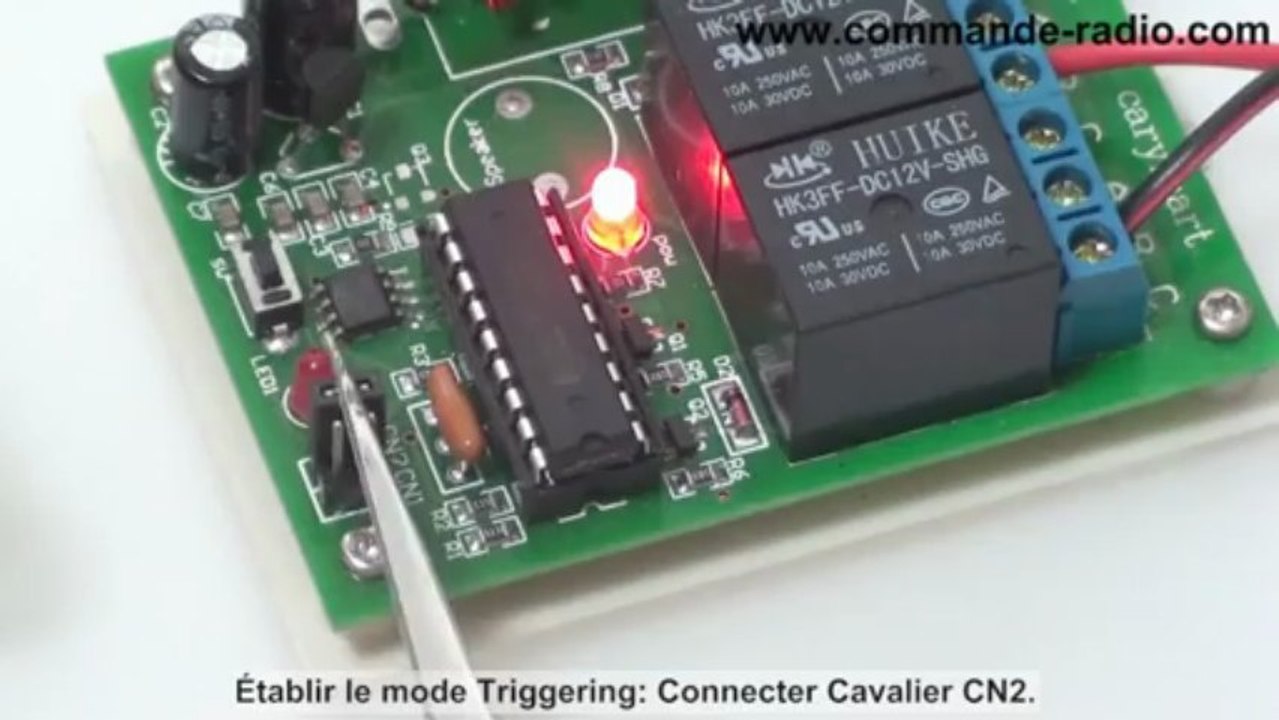 Utiliser un comamnde moteur électrique pour télécommander moteur CC 09 V 12V 24V avec un kit comamnde radio