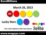 EuroMillions Drawing Results for March 26, 2013
