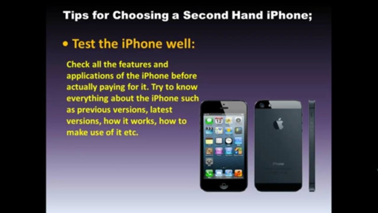 Tips for Choosing a Second Hand iPhone