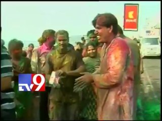 Holi Celebrations in Visakha beach