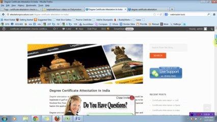 degree certificate attestation