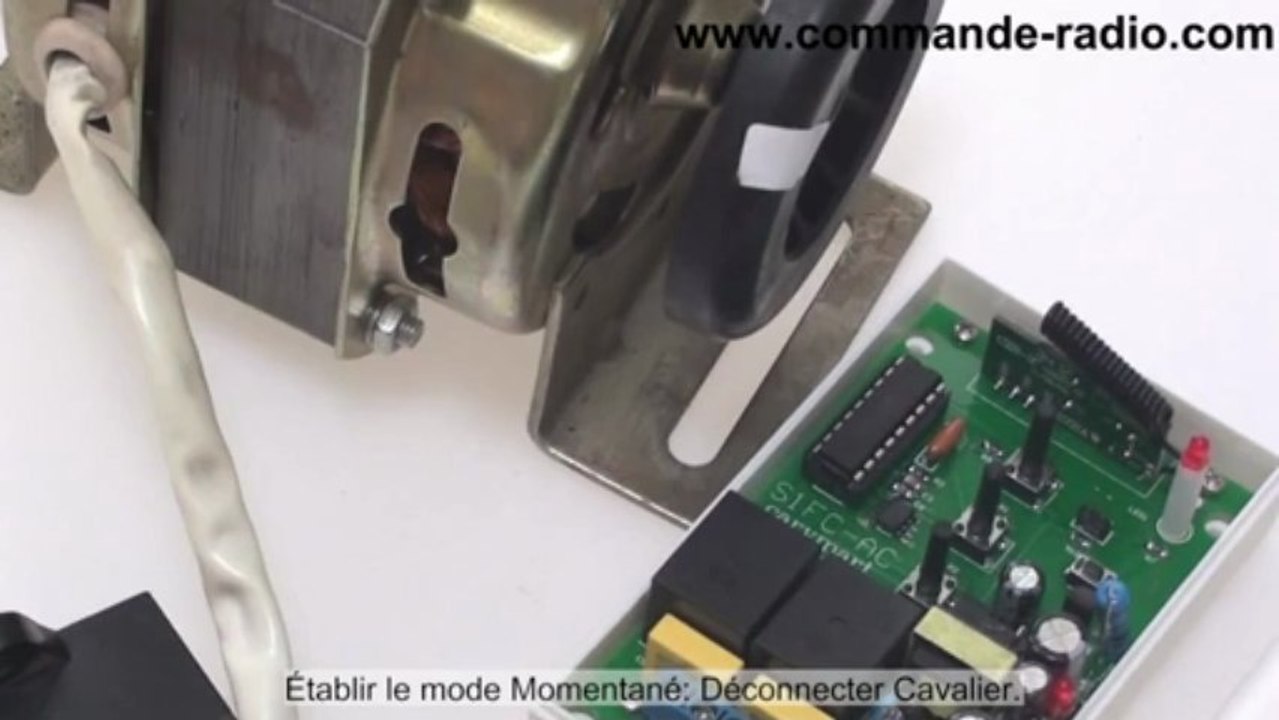 kit émetteur récepteur radio pour contrôler moteur électrique 220 V à distance
