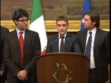 Roma - Le consultazioni a Montecitorio. Forum Giovani (25.03.13)