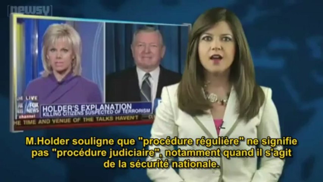 Loi américaine fasciste du NDAA permettant de tuer des citoyens sans procédure judiciaire : Eric Holder persiste et signe !