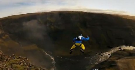 GoPro HD Matthias Giraud - B.A.S.E. Jumping  & wingsuit in Iceland - 2012