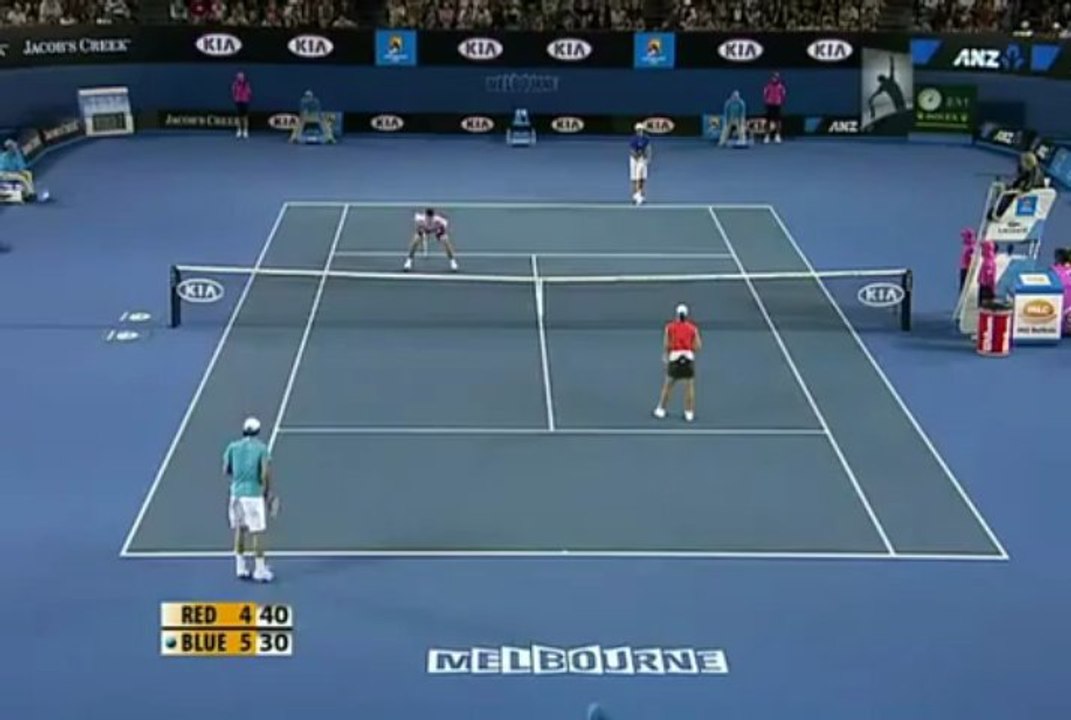 مباراة تنس تنقلب الى مسرح كوميديا ههههههههههه - YouTube