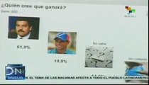 Maduro cuenta con 53,1% de intención de voto: Datanálisis