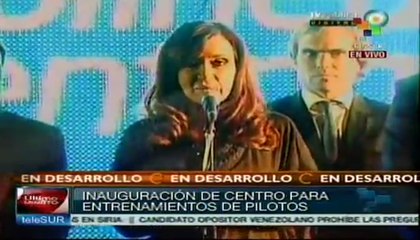 Inauguración del centro de entrenamiento de pilotos, Ezeiza