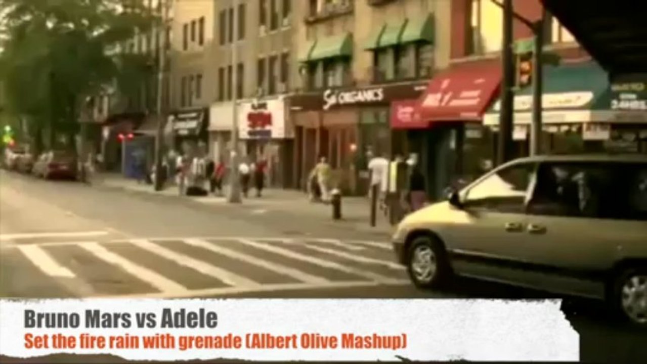 Bruno Mars vs Adele -  Set fire to the rain with grenade (Albert Olive Mashup)