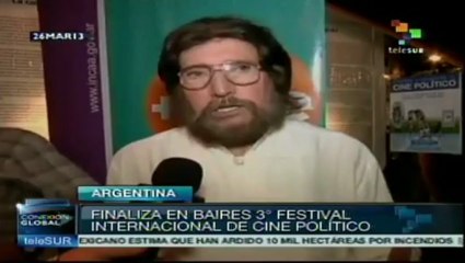Finaliza III Festival de Cine Político en Argentina
