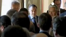 Visita de Nicolas Sarkozy a Bruselas