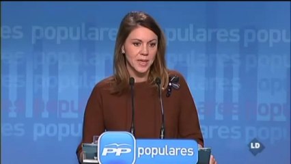 Cospedal: "Este partido no acepta chantajes y el presidente el Gobierno no acepta chantajes".