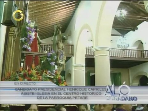 Capriles participa en misa del Nazareno este Miércoles Santo en Petare