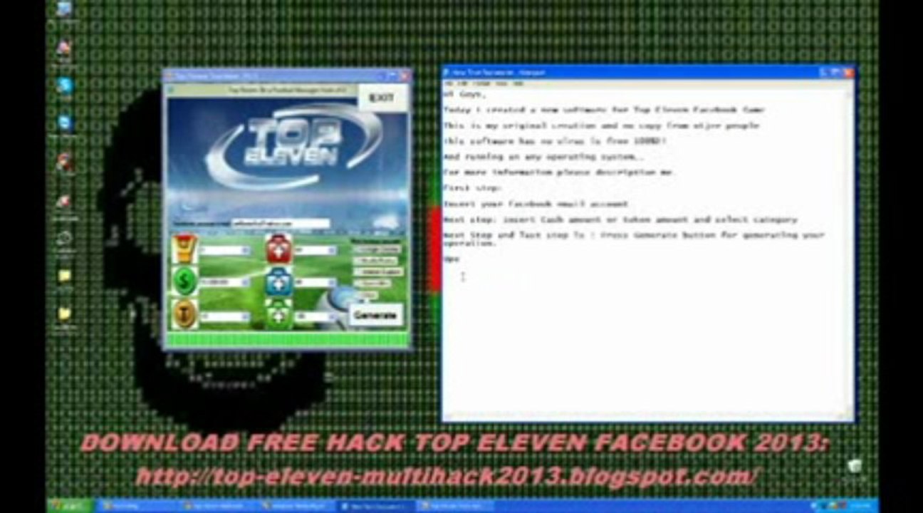 Top eleven Pirater + Hack Cheat téléchargement Avril 2013