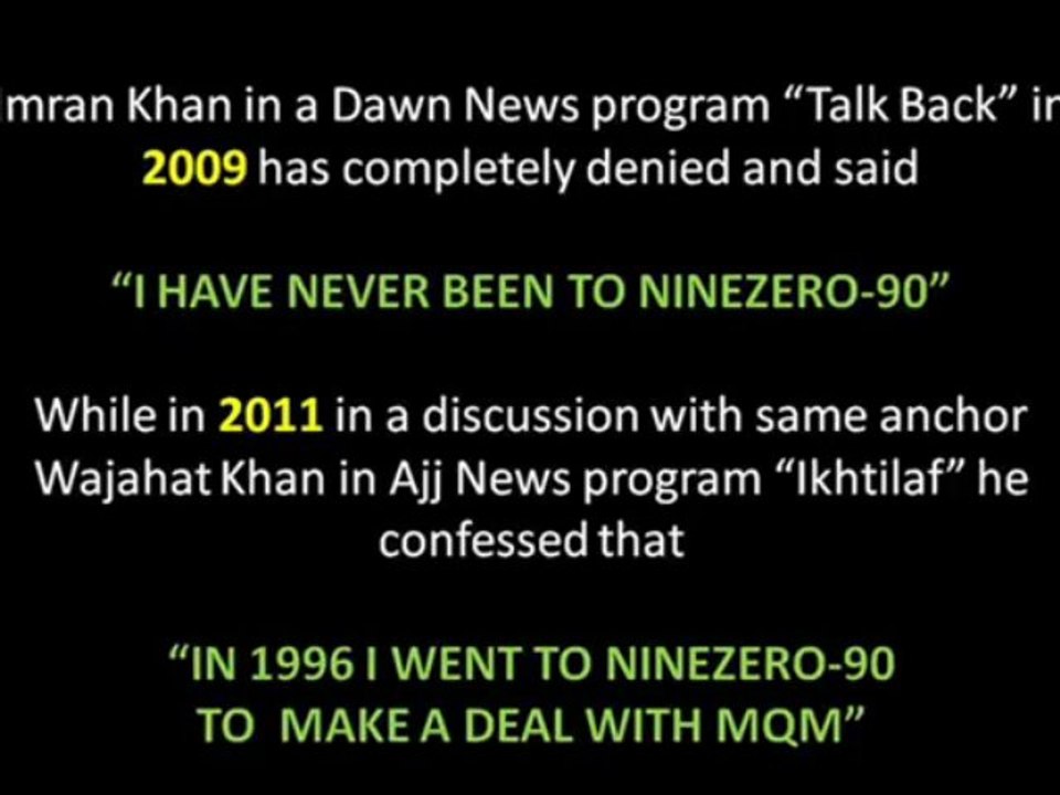 Lies of Imran Khan about his visit to Ninezero