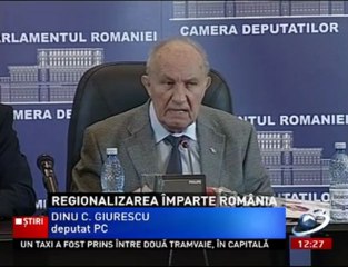 Dinu C. Giurescu: REGIONALIZAREA VA DEZMEMBRA ECONOMIC TARA
