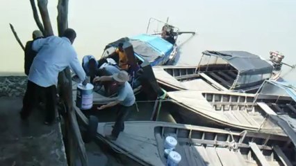 Arrivée Krabi en long tail boat