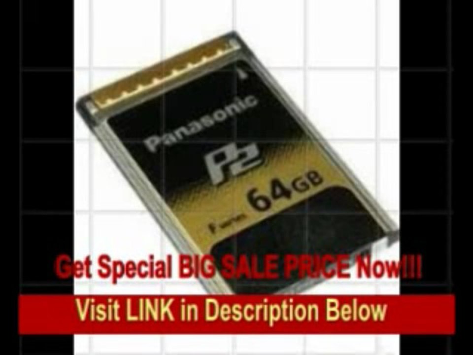 [SPECIAL DISCOUNT] Panasonic F Series 64GB P2 Card, 1.2 Gbps Transfer Rate