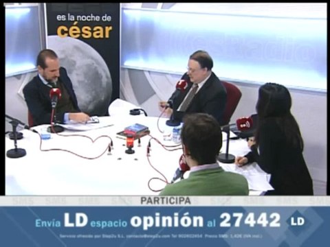 Es la noche de César: Tertulia económica con María Cuesta y Francisco Aranda , 27/01/12