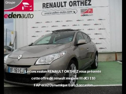 Annonce renault megane III dCi 110 FAP eco2 Dynamique Euro 5