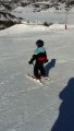 Melchior fait du ski