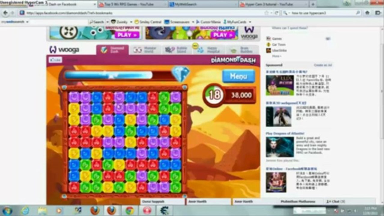 Diamond Dash cheat - Diamond Dash cheat [Facebook 2013]