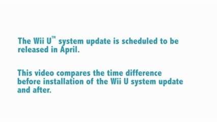 Wii U April System Update